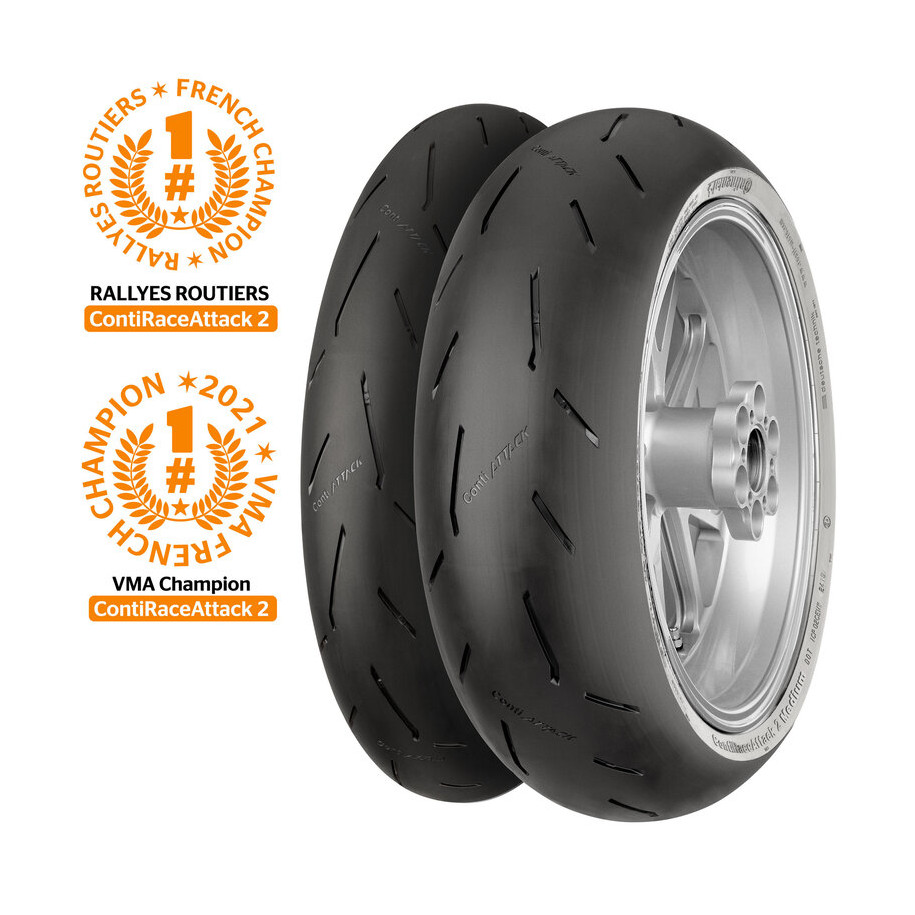Pneu CONTINENTAL CONTIRACEATTACK 2 SOFT 120/70 ZR 17 M/C 58W TL
