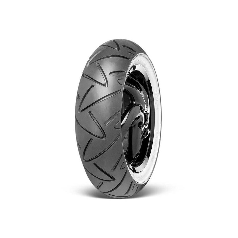 Pneu CONTINENTAL CONTITWIST WW Flancs Blancs 130/70-12 M/C 62P TL