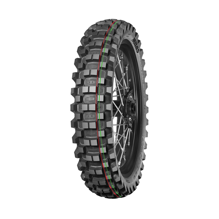 Pneu MITAS TERRA FORCE-MX MH 120/80-19 63M TT MEDIUM HARD TERRAIN RED GREEN NHS