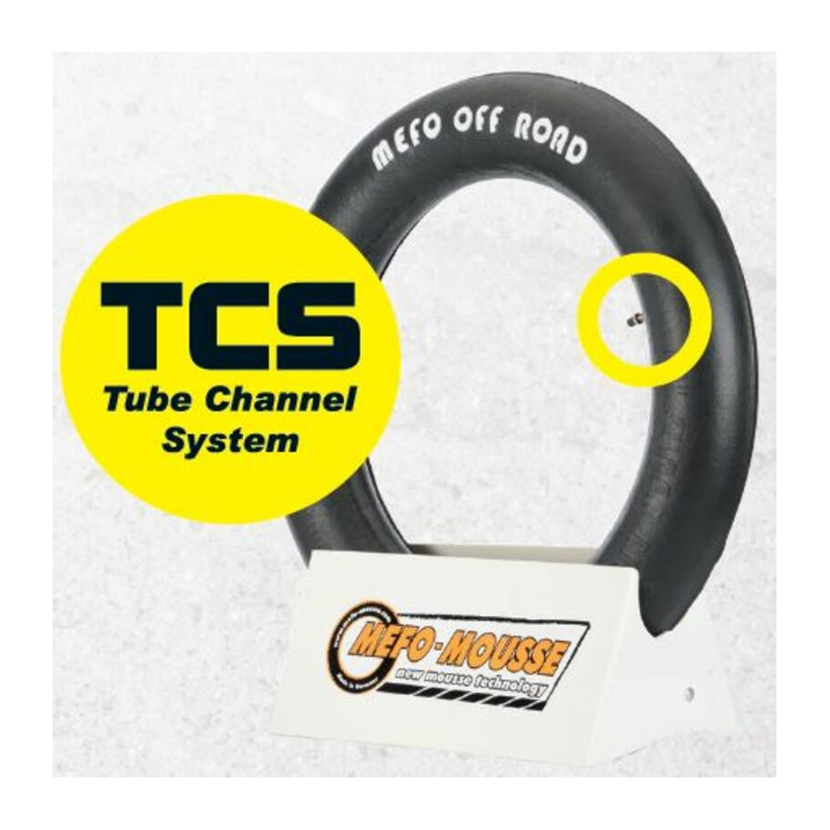 Mousse MEFO MOM 18-2TCS (120/90-18 120/100-18 130/80-18 et 140/80-18 FIM-Enduro toutes marques sauf Mitas) avec chambre à air