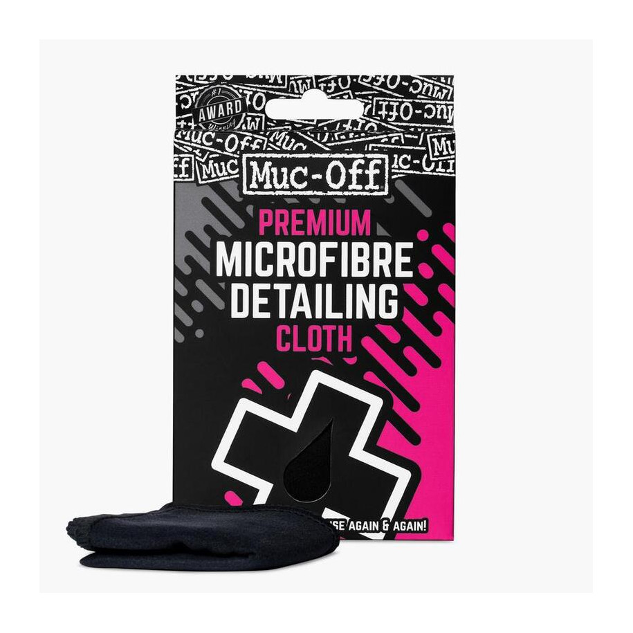 Chiffon microfibre MUC-OFF Premium pour casque, écran, bulle
