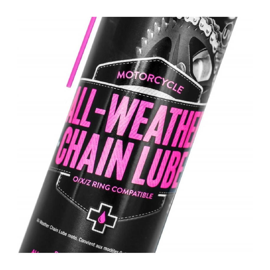 Lubrifiant chaîne MUC-OFF All Weather Chain Lube - spray 400ml X12