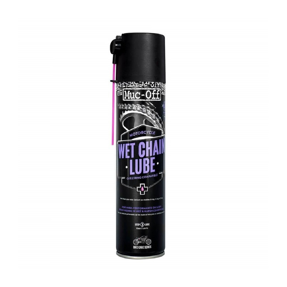 Lubrifiant pour chaîne MUC-OFF Wet Chain Lube 400ml x12