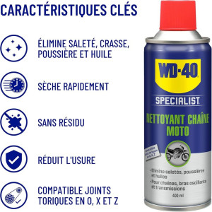 Kit d'entretien de chaîne WD-40 Specialist - 2x Spray 400ml