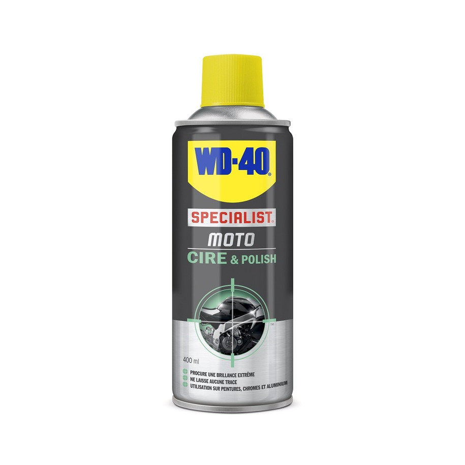 Cire et Polish WD-40 Specialist® Moto - Spray 400 ml