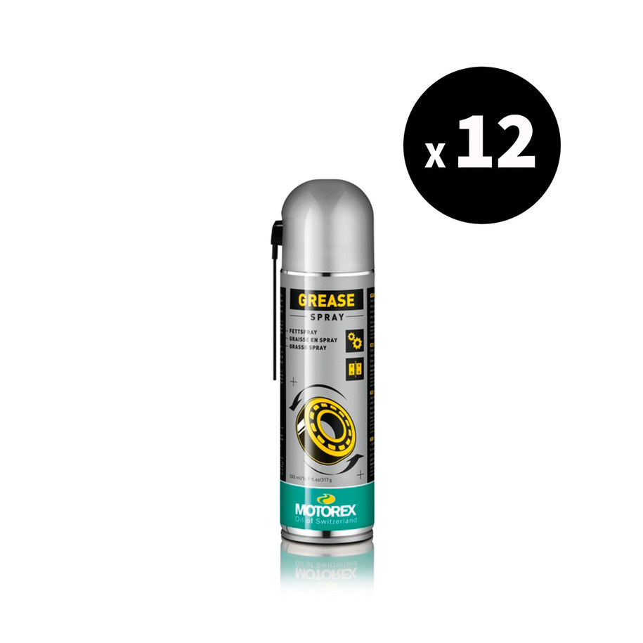 Graisse MOTOREX Grease Spray - Spray 500 ml x12