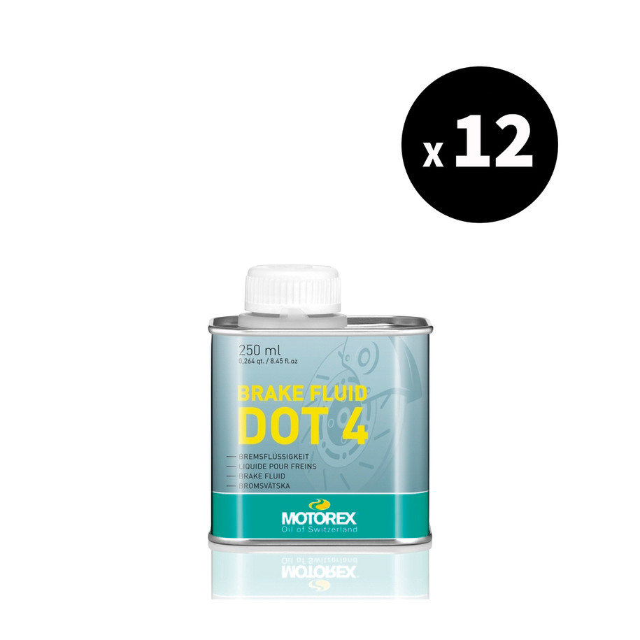 Liquide de frein MOTOREX Brake Fluid DOT 4 - 250ml x12
