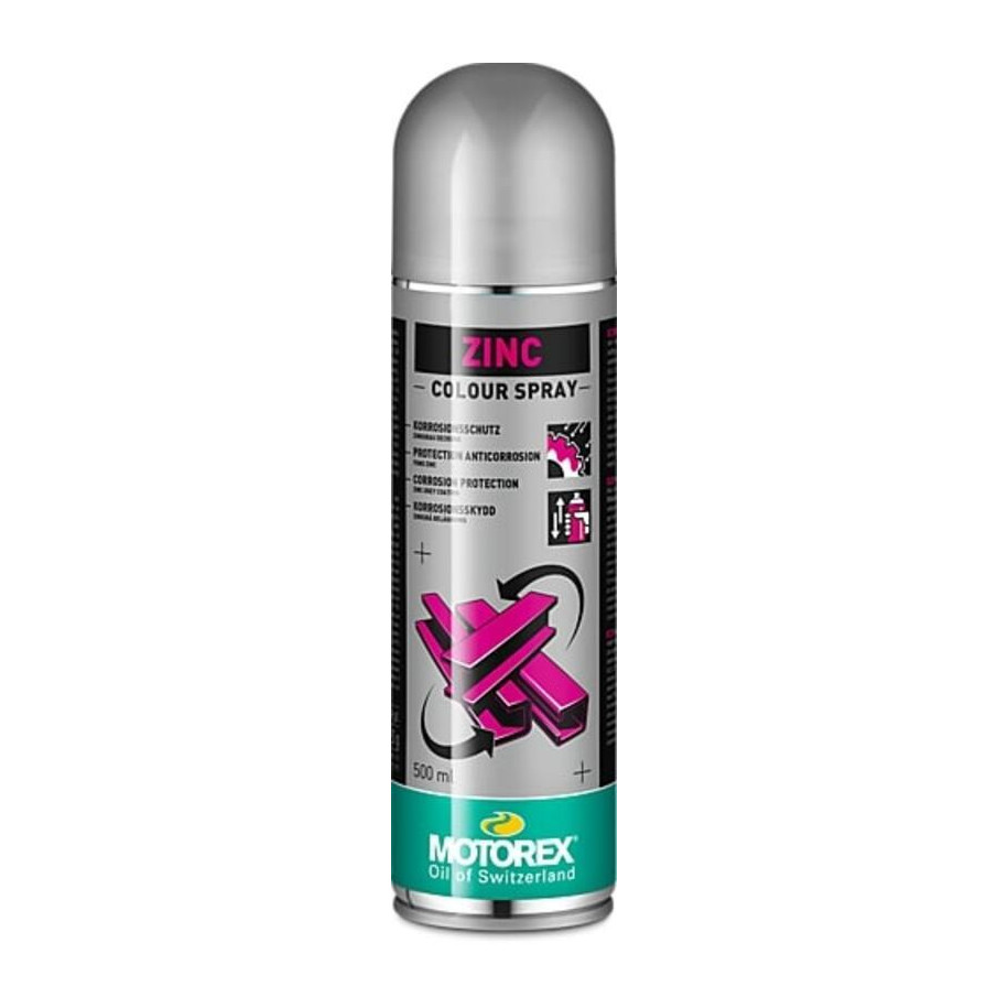 Vernis Zinc MOTOREX Colour Spray - 500 ml x12