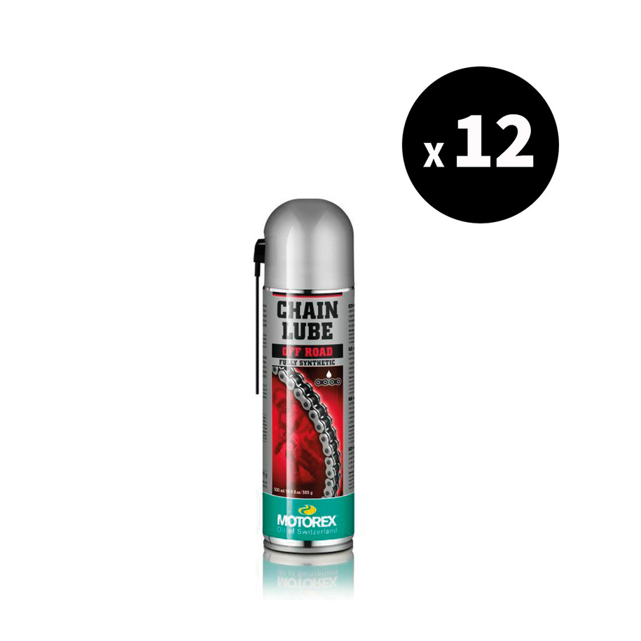 Lubrifiant chaîne MOTOREX Chainlube Off-Road - spray 500ml x12