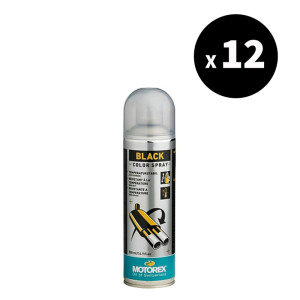 Vernis noir MOTOREX Black Colour Spray - Spray 400 ml x12
