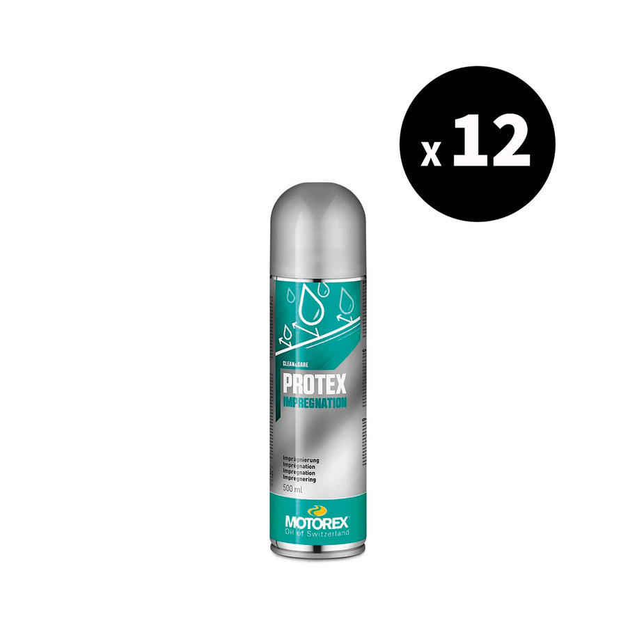 Spray imperméabilisant textile et cuir MOTOREX Protex - Spray 12x500 ml