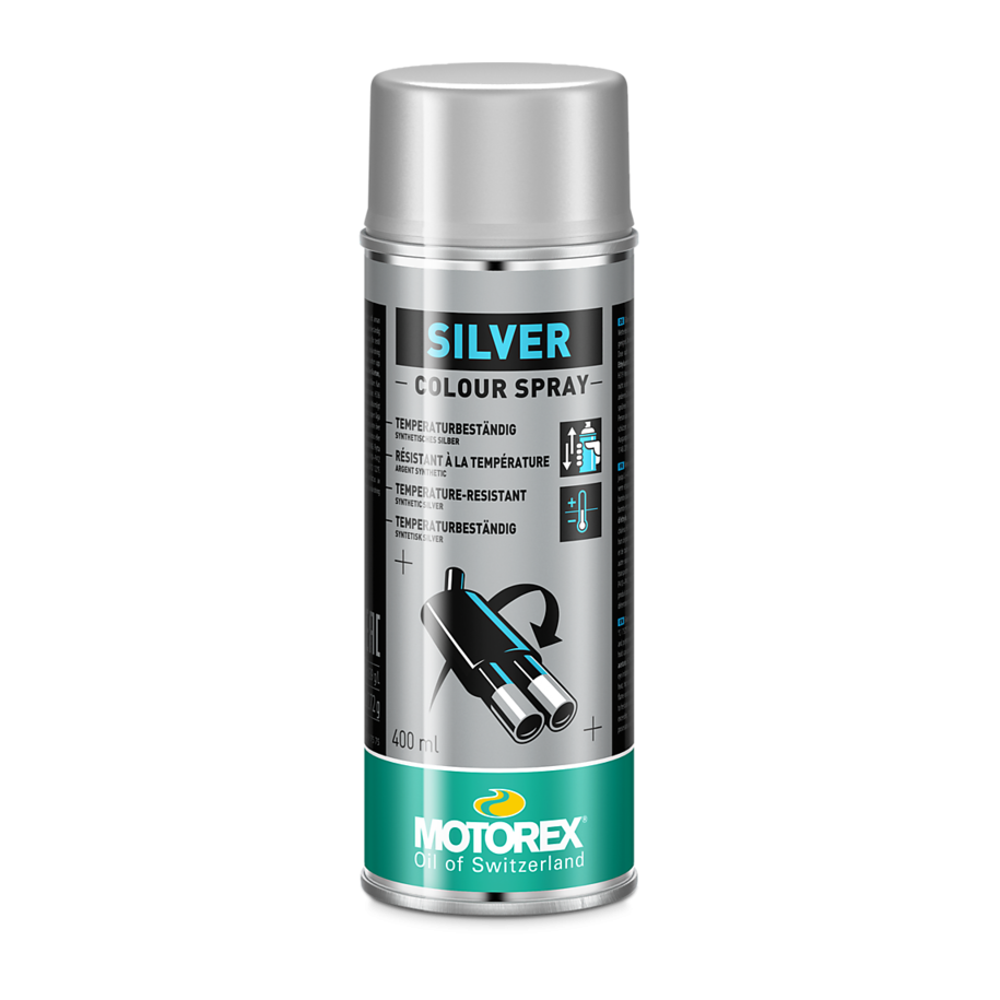 Vernis argent MOTOREX Colour Spray - 500 ml