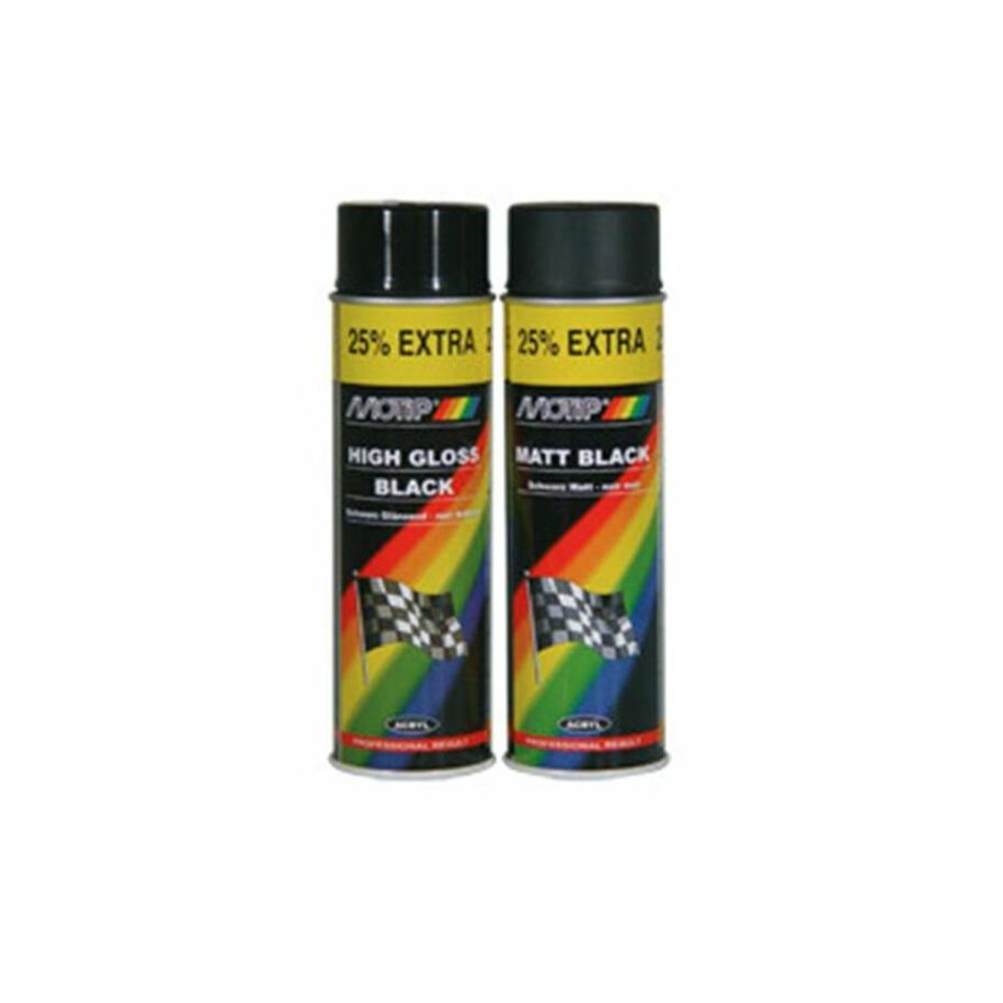 Peinture MOTIP Noir brillant - Spray 500 ml