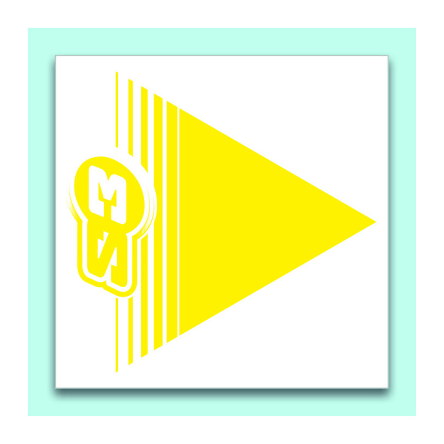 Flèches de signalisation S3 jaune 50 pièces 12x12cm