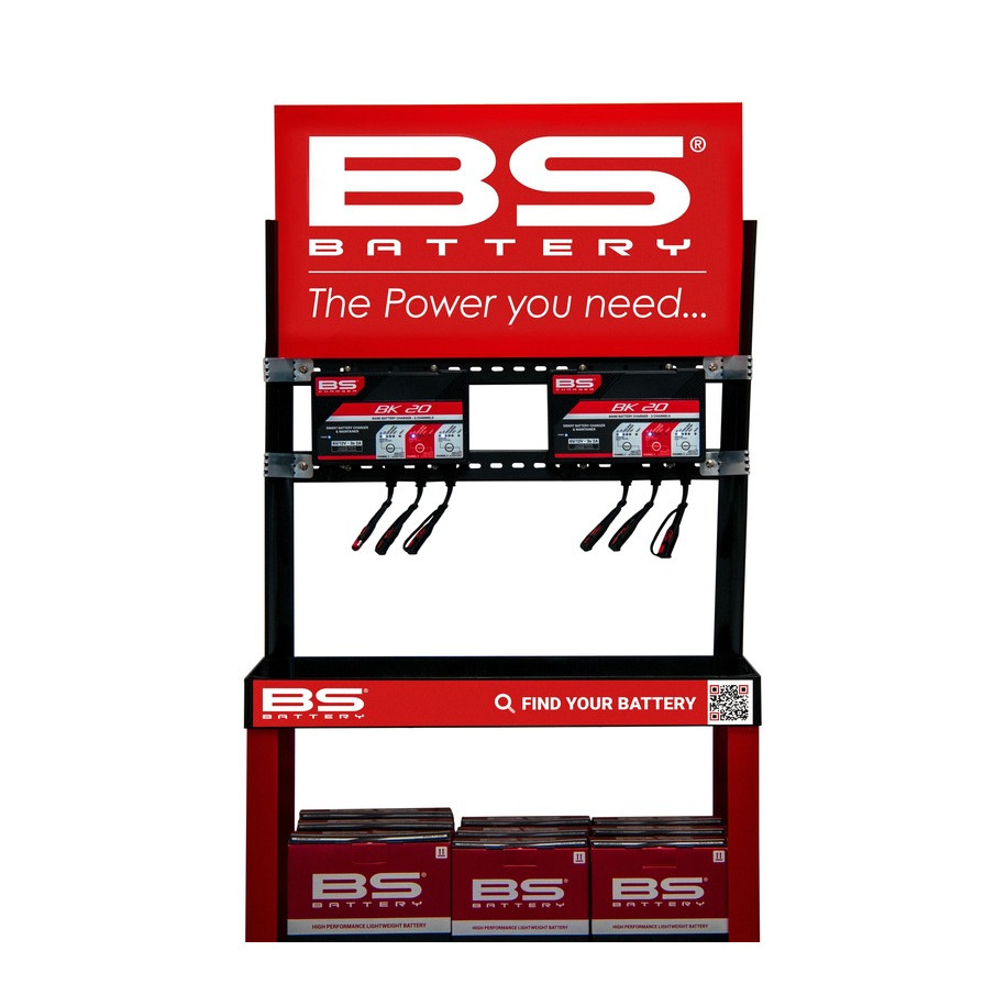 Kit présentoir BS BATTERY + un chargeur BK20