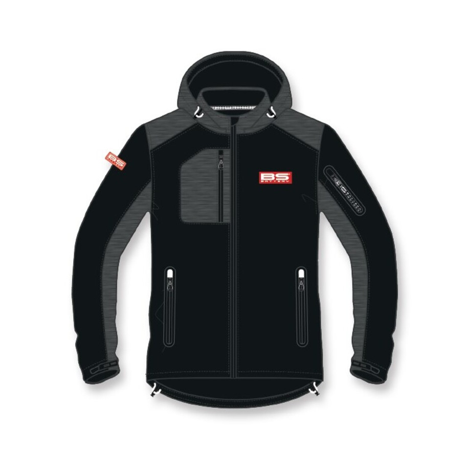 Veste softshell BS BATTERY Bs Factory - noir/gris taille L