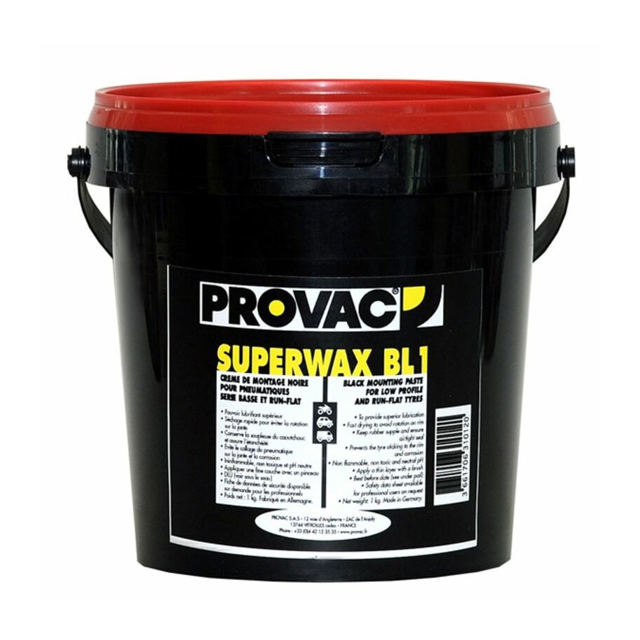 Crème de montage pneus PROVAC noir - 1kg