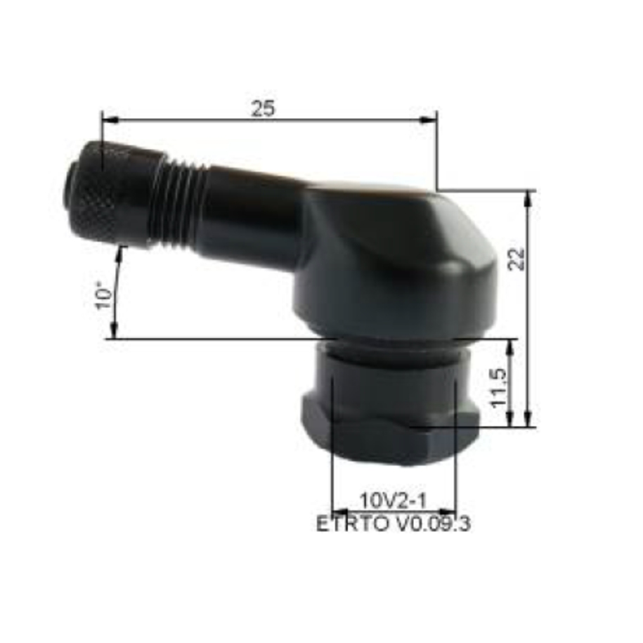 Valve pneumatique alu PROVAC Ø11,5mm - x10