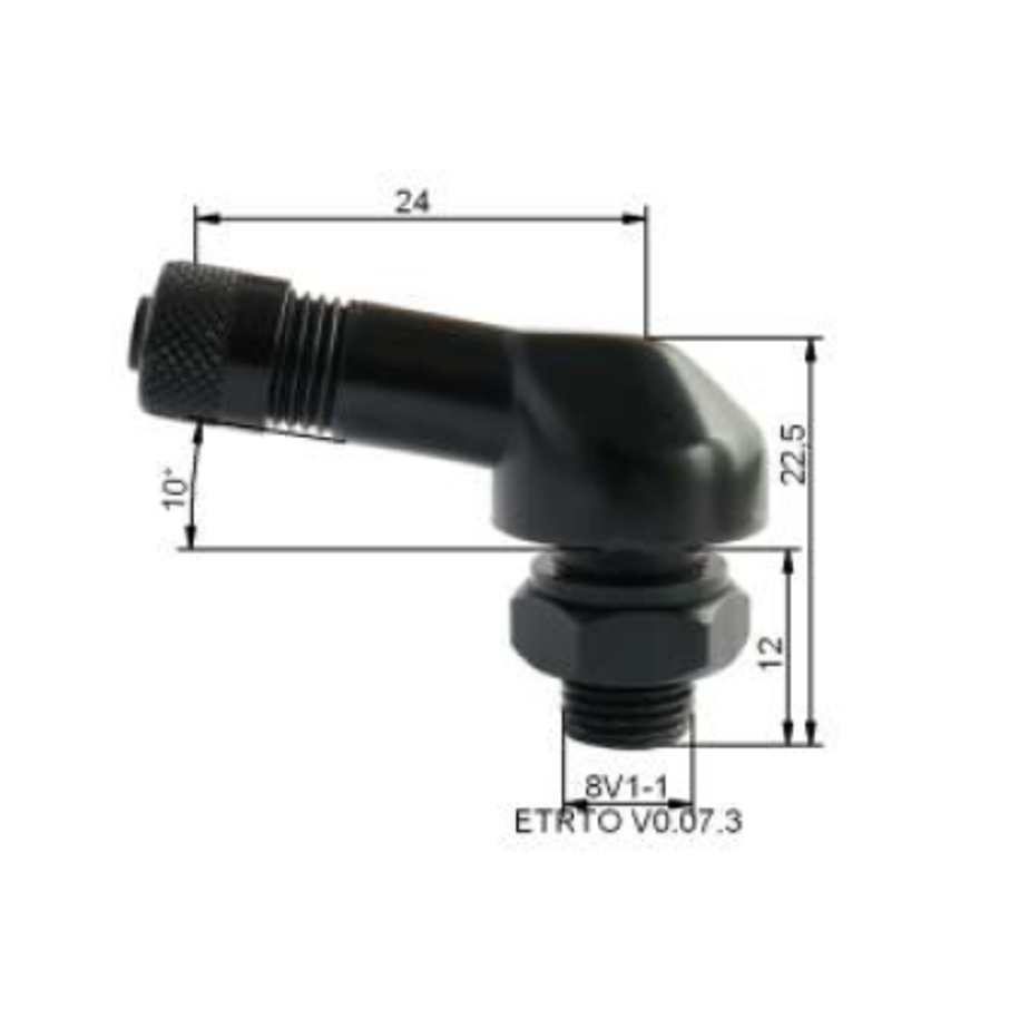 Valve pneumatique alu PROVAC Ø8,5mm - x10