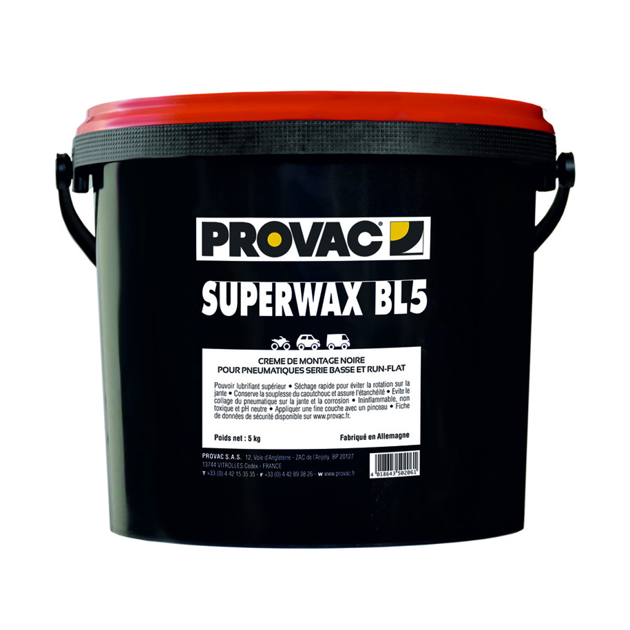Crème de montage pneus PROVAC noir - 2x5kg