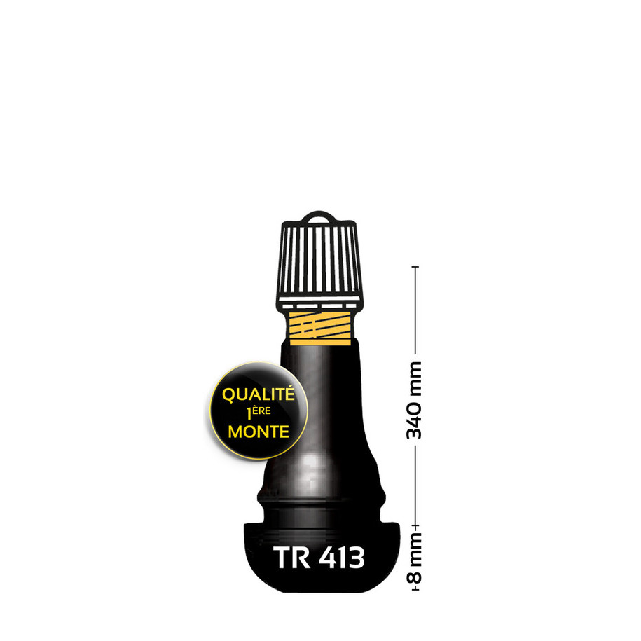 Valves droites caoutchoutées BIHR TR413 - 100 pièces