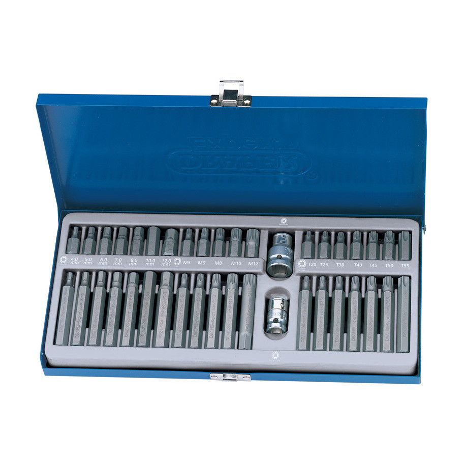 Coffret métallique de 40 douilles DRAPER TX-STAR®, Spline (XZN), CHC