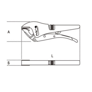 Pince-étau à becs longs BETA avec molette de réglage
