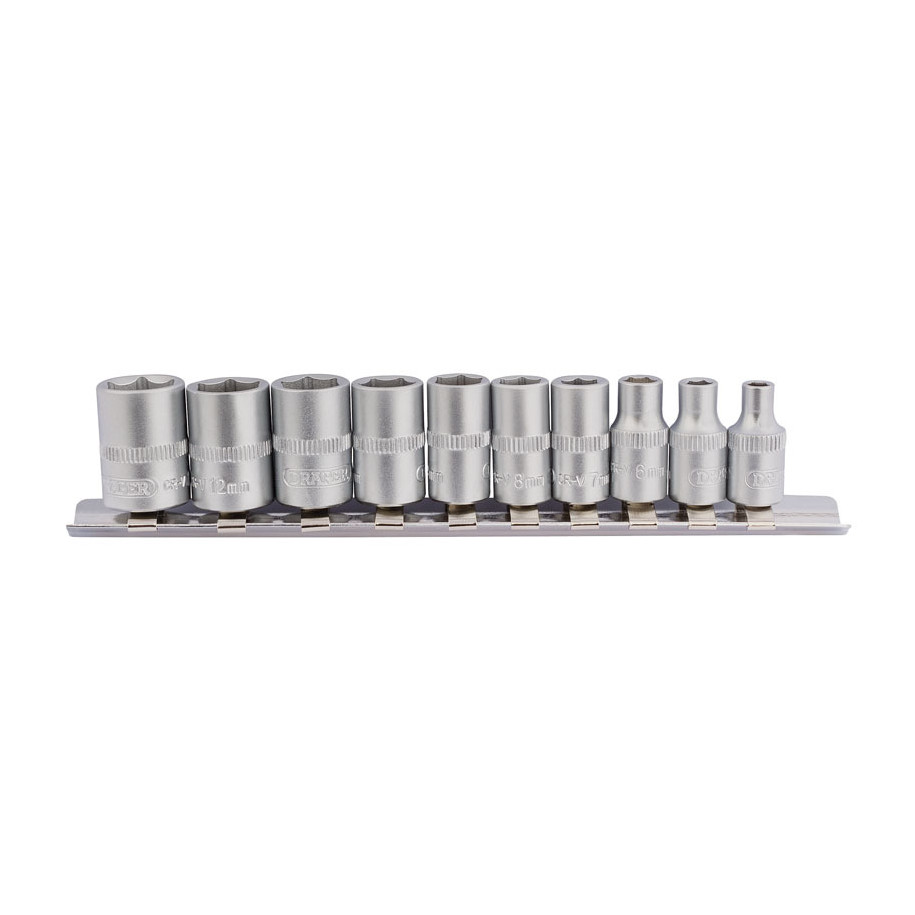 Jeu de 10 douilles 1/4'' DRAPER 4 à 13mm
