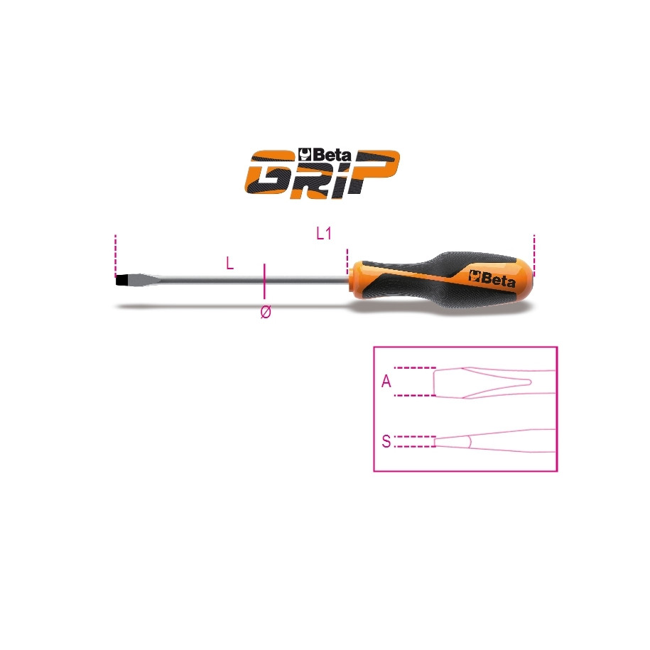 Tournevis plat BETA 4x150mm