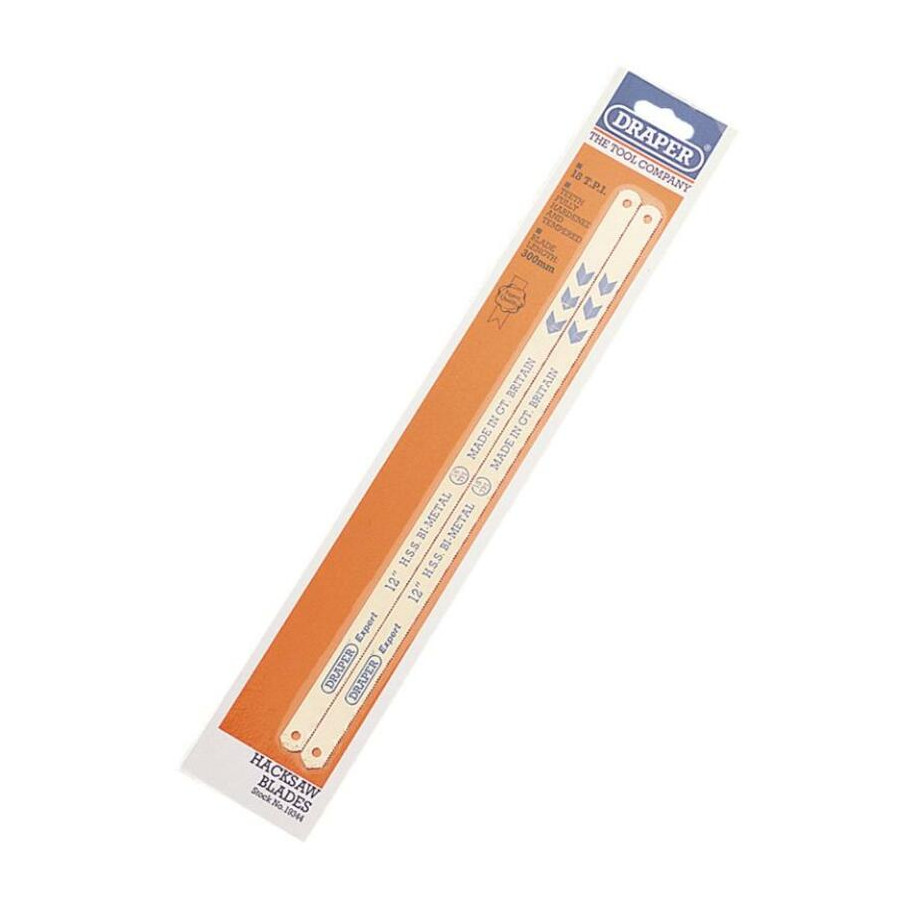 Lames de rechange bi-métal DRAPER 2pce x300mm pour scie à métaux