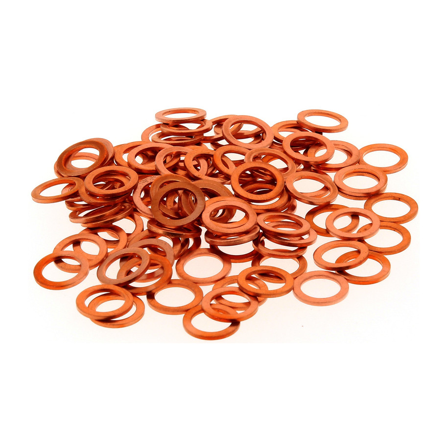 Rondelles cuivre BIHR 8x12x1,0mm 100 pièces