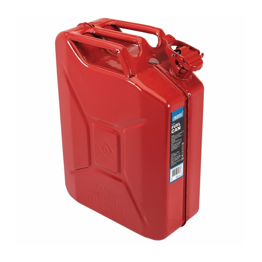 Bidon de carburant en acier DRAPER - rouge 20L