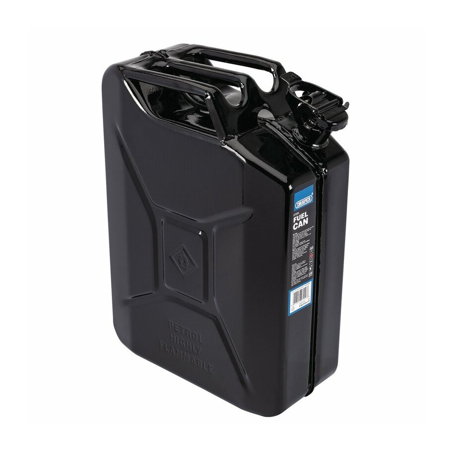 Bidon de carburant en acier DRAPER - noir 20L