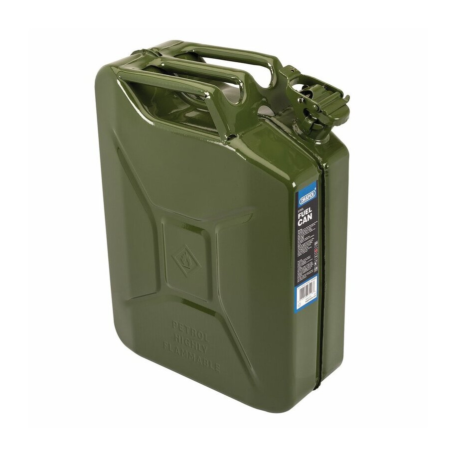 Bidon de carburant en acier DRAPER - vert 20L