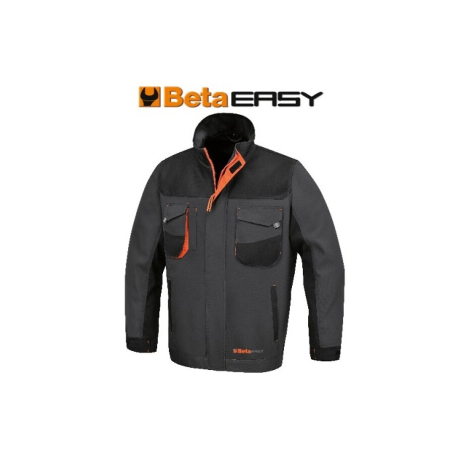 Veste de travail BETA en T/C canvas 260 g/m² empiècements en Oxford