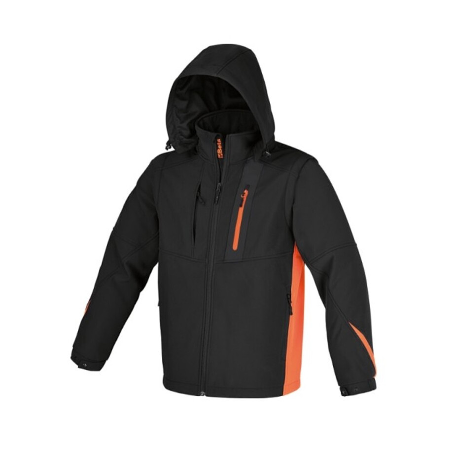Veste Softshell BETA capuche et manches détachables