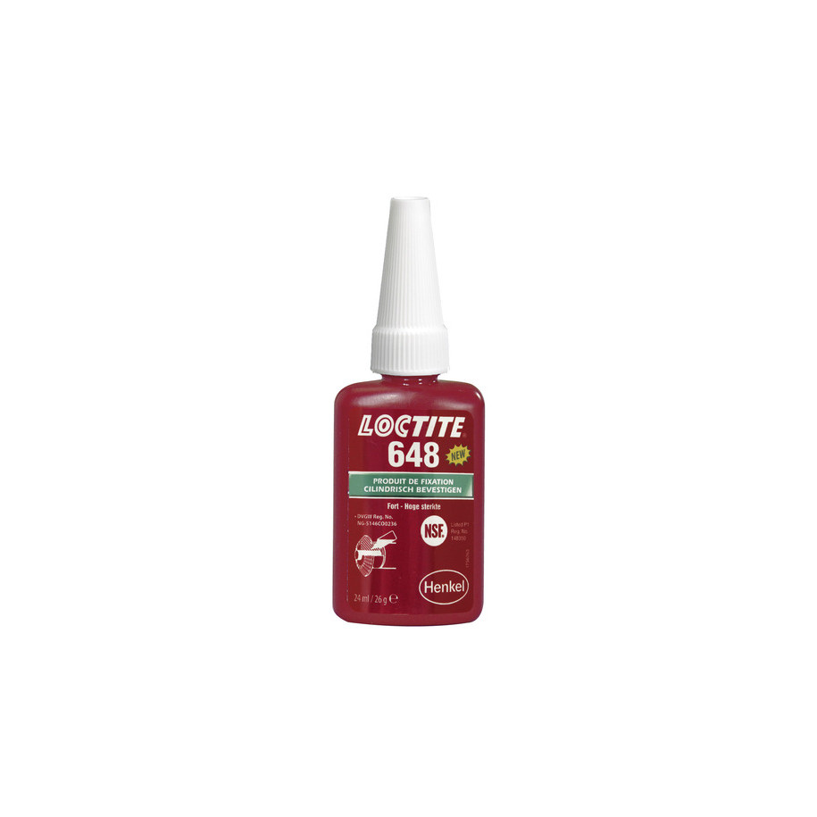 Fixation des emmanchements LOCTITE 648 - flacon 24ml