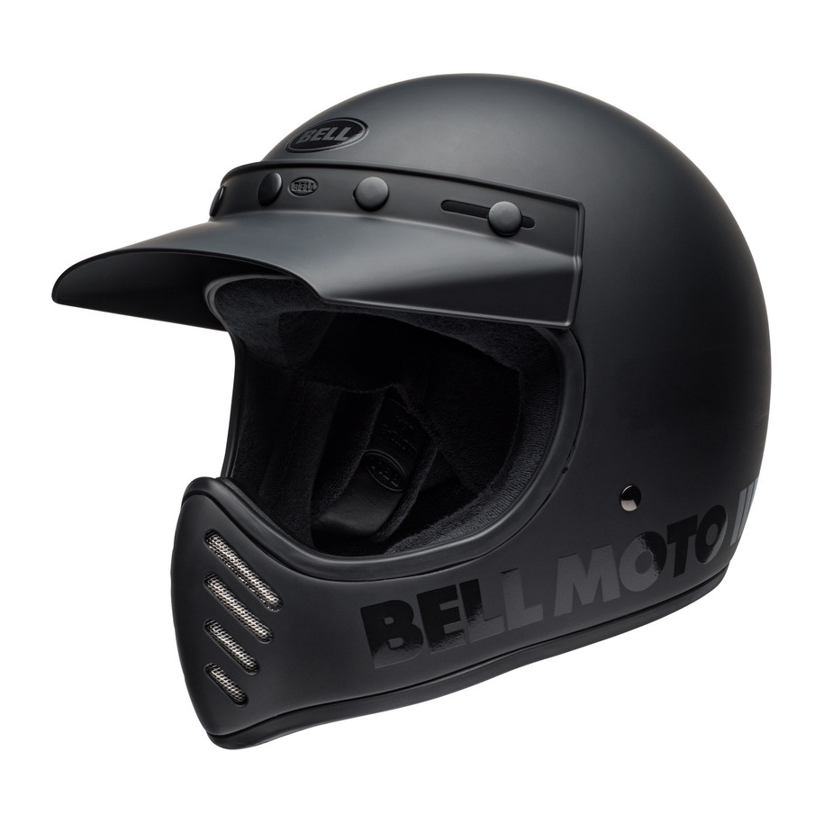 Casque BELL Moto-3 Classic - Blackout Mat/Brillant