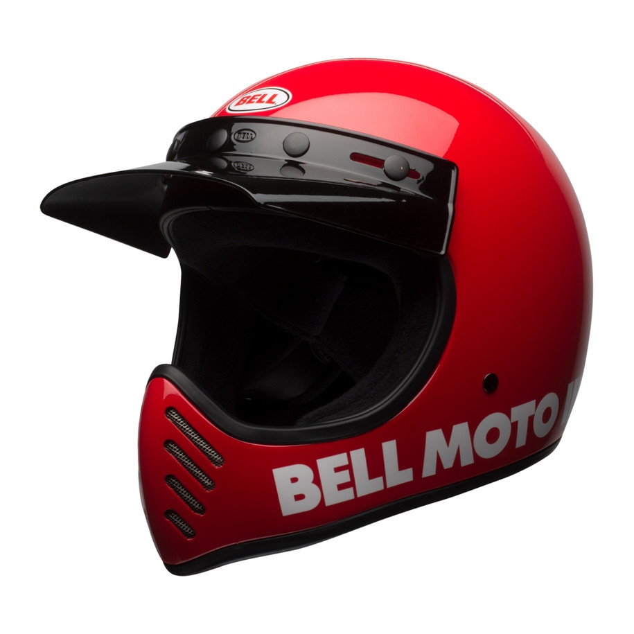 Casque BELL Moto-3 Classic - Rouge brillant