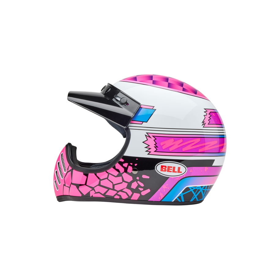 Casque BELL Moto-3 - Deathspray Gloss Pink Purple