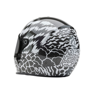 Casque BELL Eliminator Carbon - Deathspray Gloss Black/White/Black