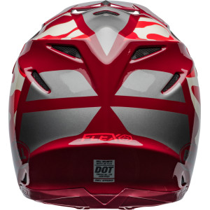 Casque BELL Moto-9S Flex - Ferrandis Méchant Gloss Red/Silver