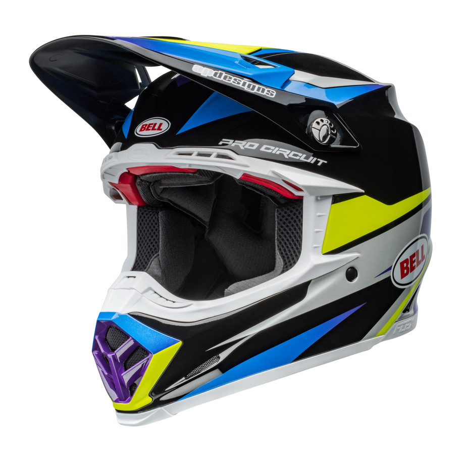 Casque BELL Moto-9S Flex - Pro Circuit 24 Gloss Black/Blue