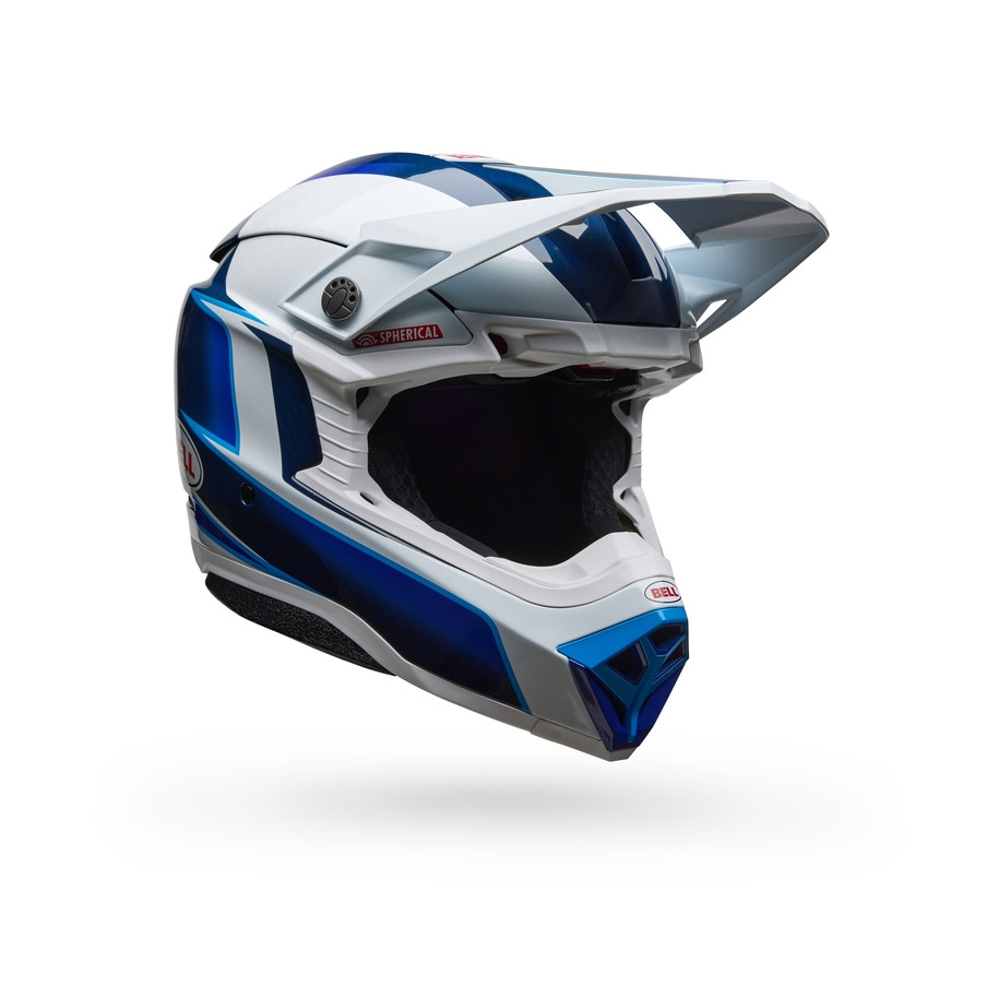 Casque BELL Moto-10 Spherical - Tomac 25 Gloss Blue/White