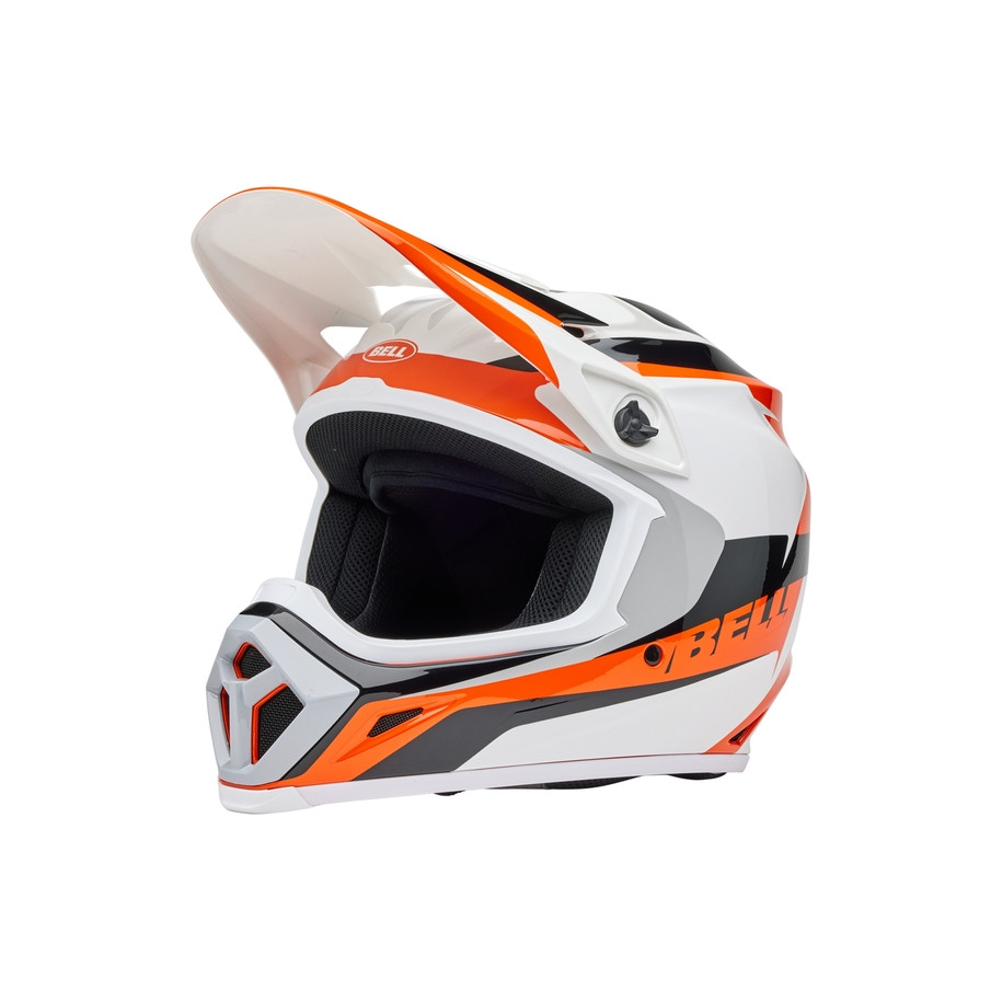 Casque BELL MX-9 Mips - Rift Gloss Orange/White