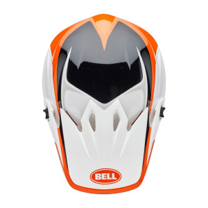 Casque BELL MX-9 Mips - Rift Gloss Orange/White
