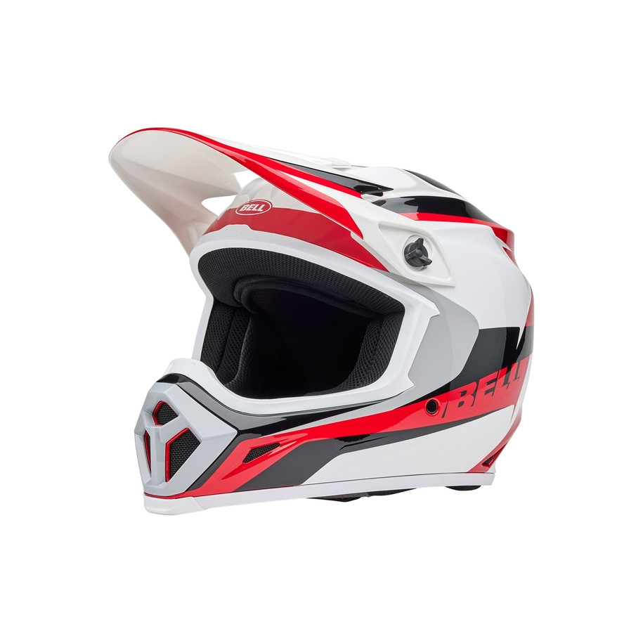 Casque BELL MX-9 Mips - Rift Gloss Red/White