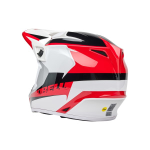 Casque BELL MX-9 Mips - Rift Gloss Red/White