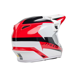 Casque BELL MX-9 Mips - Rift Gloss Red/White