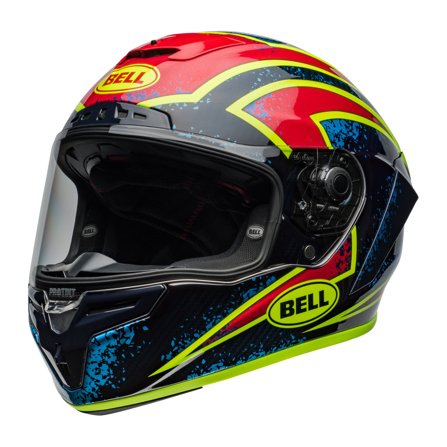 Casque BELL Race Star DLX Flex - Xenon Gloss Blue/Retina